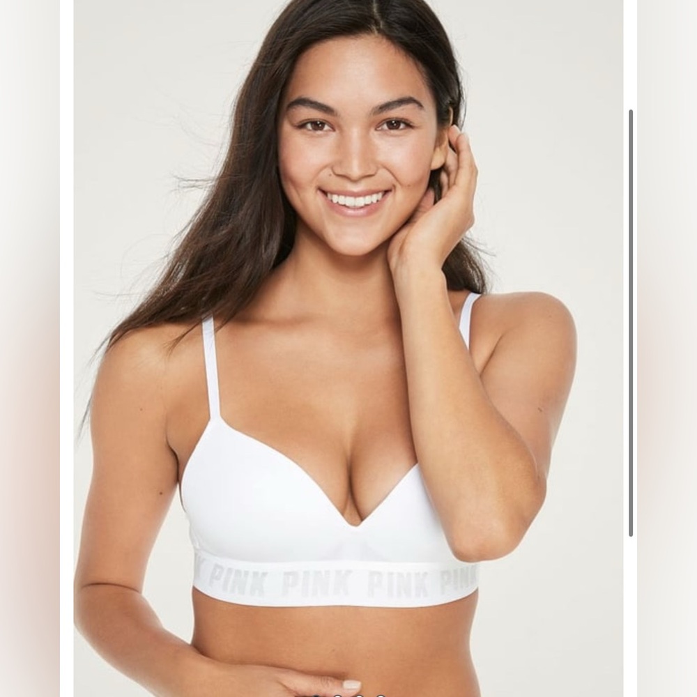 Victoria's Secret pink White Bra 32 DD / 36 C